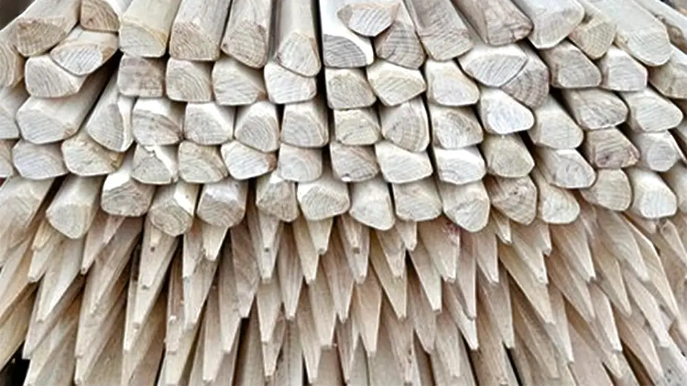 Q Timber Robinienholz Weinbergpfaehle oval geschliffene Pfaehle fuer den Weinanbau