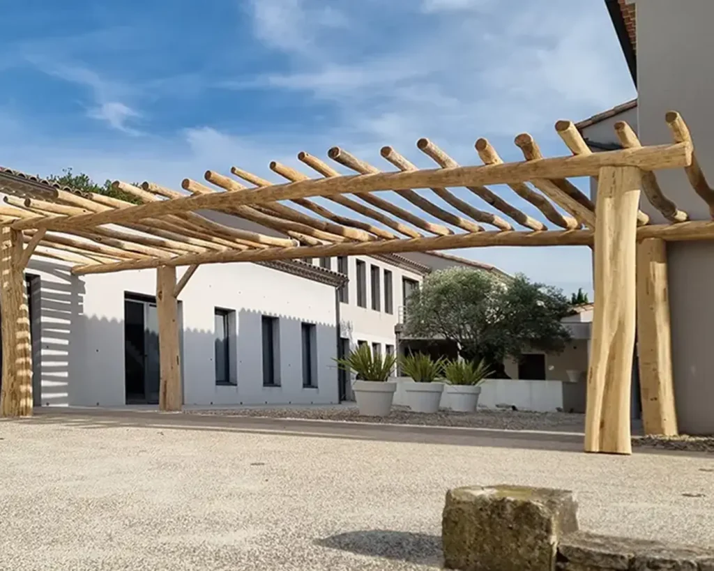 Q Timber Robinienholz oberirdische Anwendung Pergola